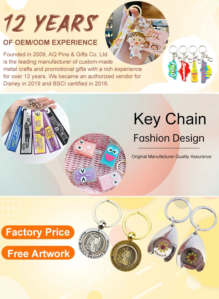 Wholesale Promotion Souvenir Gift Llaveros Carabiner Fashion Car Accessory Custom PU Wooden Acrylic Photo Soft PVC Rubber Shoe Self Defense Metal Chain Key Ring